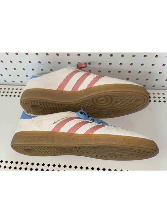 Adidas München 24 White Clay Blue Burst Mens Athletic Shoes Sneakers Size 10.5